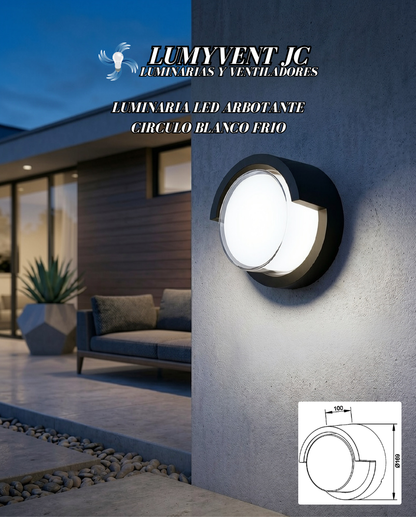 aADE-042 LUMINARIA LED ARBOTANTE CIRCULO BLANCO FRIO