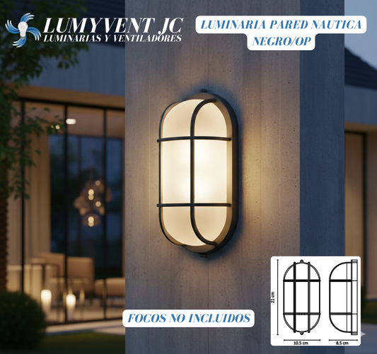 LUMINARIA PARED ÓVALO BLANCO EXTERIOR BLANCO CÁLIDO 12W