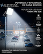 ARE-026 REFLECTOR LED SMD CUADRADO SLIM 400W BLANCO FRÍO - LumyventJC