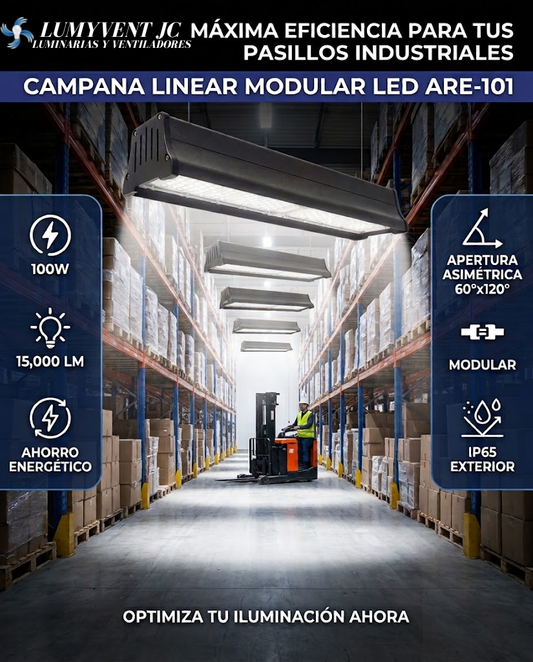 ARE-101 CAMPANA LINEAL MODULAR LED 100W BF