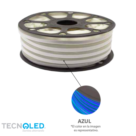 Manguera LED Neon 25Mts Azul. ML-NEON-AZ