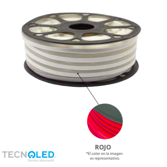 Manguera LED Neon 25Mts Rojo. ML-NEON-RJ