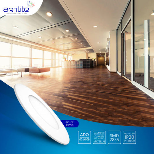 PANEL LED SLIM REDONDO 3W BLANCO FRÍO - LumyventJC