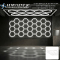 HP-LED-KIT LUMNARIO KIT DE OLUMINACION LED PARA FORMAR PANEL HEXAGONAL Y MARCO - LumyventJC