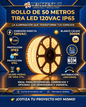 MRX1298 MANGUERA LED BLANCO CALIDO 120VAC IP65