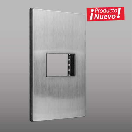 Placa con chasis metálico, 1 módulo. - LumyventJC