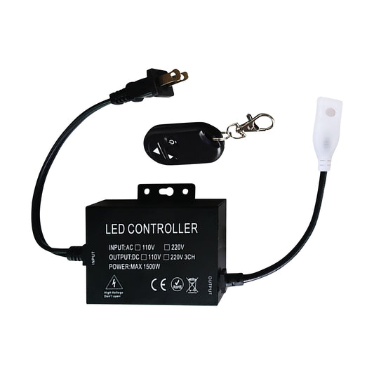 WAC-209 ATENUADOR INALÁMBRICO RF PARA MANGUERA LED 500W CONTROL REMOTO - LumyventJC