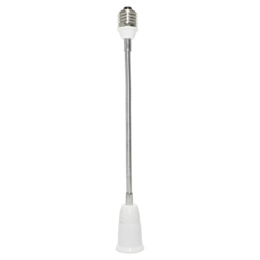 ADAPTADOR EXTENSIÓN FLEXIBLE 30CM DE BASE E26 A LÁMPARA E26