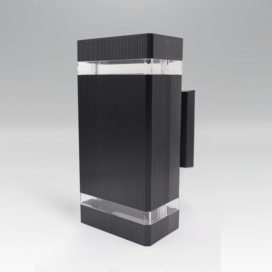 WDE-014 LUMINARIA PARED CUADRADO PC DOBLE DISPARO 2XGU10