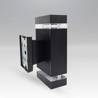 WDE-014 LUMINARIA PARED CUADRADO PC DOBLE DISPARO 2XGU10