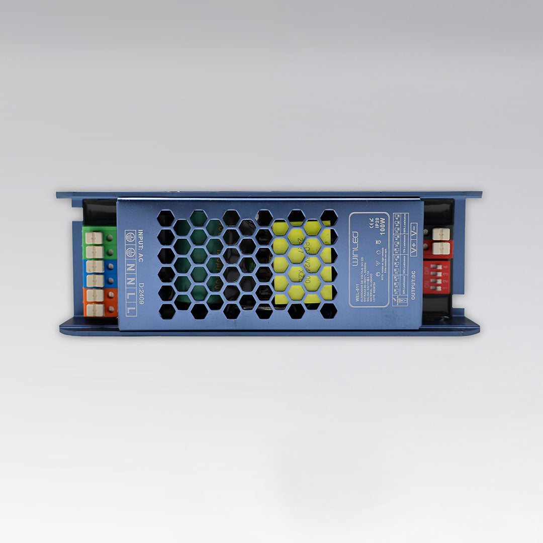 WEL-011 ELIMINADOR DE VOLTAJE CD 24V A 4.17AMP INTERIOR