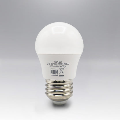 WLA-007 FOCO LÁMPARA LED BULBO E26 3W BLANCO CÁLIDO