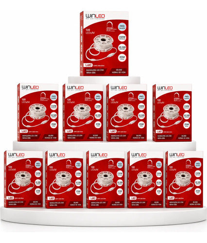 WMA-006-10 10 CAJAS DE MANGUERA LED 150W 25M BLANCO FRIO