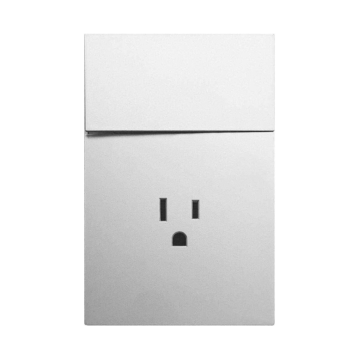 APL-705 PLACA LUXURY DE CONTACTO Y APAGADOR 1 INTERRUPTOR 3 VÍAS BLANCO