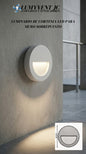 RP3BL/BC Luminario LED de pared redondo blanco | luz blanca