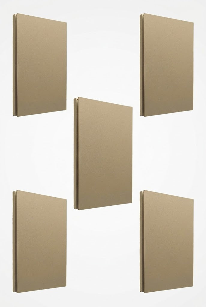APL-501 5 PIEZAS DE PLACA LUXURY APAGADOR DE 1 INTERRUPTOR 3 VÍAS COLOR ORO