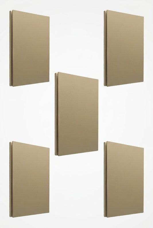 APL-501 5 PIEZAS DE PLACA LUXURY APAGADOR DE 1 INTERRUPTOR 3 VÍAS COLOR ORO - LumyventJC