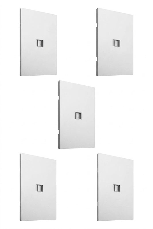 APL-709 5 PIEZAS DE PLACA LUXURY DE CONTACTO RED LAN TIPO RJ45 CAT5 COLOR BLANCO