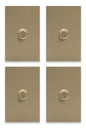 APL-511 4 PIEZAS DE PLACA LUXURY DE CONTACTO ATENUADOR ILUMINACIÓN MÁX. 100W COLOR ORO