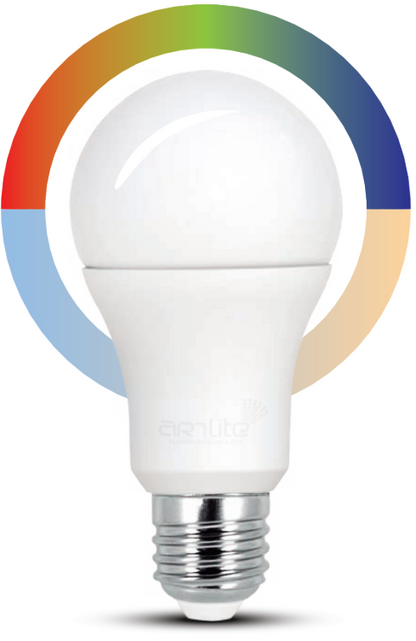 ALA-029 PAQUETE DE 2 PIEZAS DE LÁMPARA LED SMART WiFi BULBO E26 10W RGB CW MULTICOLOR