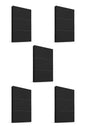 APL-603 5 PIEZAS DE PLACA LUXURY APAGADOR DE 3 INTERRUPTORES 3 VÍAS NEGRO