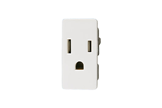 Contacto sencillo 2 polos + tierra E90110 ALPHA color blanco
