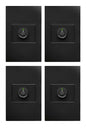 APL-311 4 PIEZAS DE PLACA NEGRA DE CONTACTO ATENUADOR ILUMINACIÓN MÁX. DE 100W