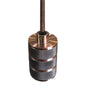 DECORATIVO COLGANTE CILÍNDRICO BULBO E27 COBRE ANTIGUO - LumyventJC