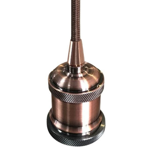 DECORATIVO COLGANTE VINTAGE BULBO E27 COBRE ANTIGUO - LumyventJC
