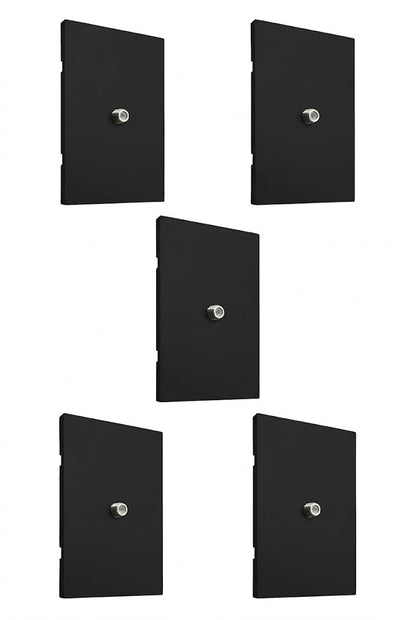 APL-610 5 PIEZAS DE PLACA LUXURY DE CONTACTO COAXIAL PARA TELEVISIÓN COLOR NEGRO