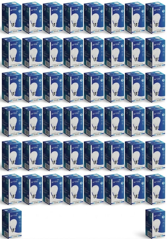 ALA-010 50 PIEZAS DE LAMPARA LED BULBO E26/E27 5W BLANCO FRÍO
