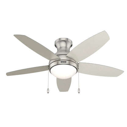 51870 Ventilador de Techo Quartino Perfil Bajo con Luz 44 Pulgadas - LumyventJC