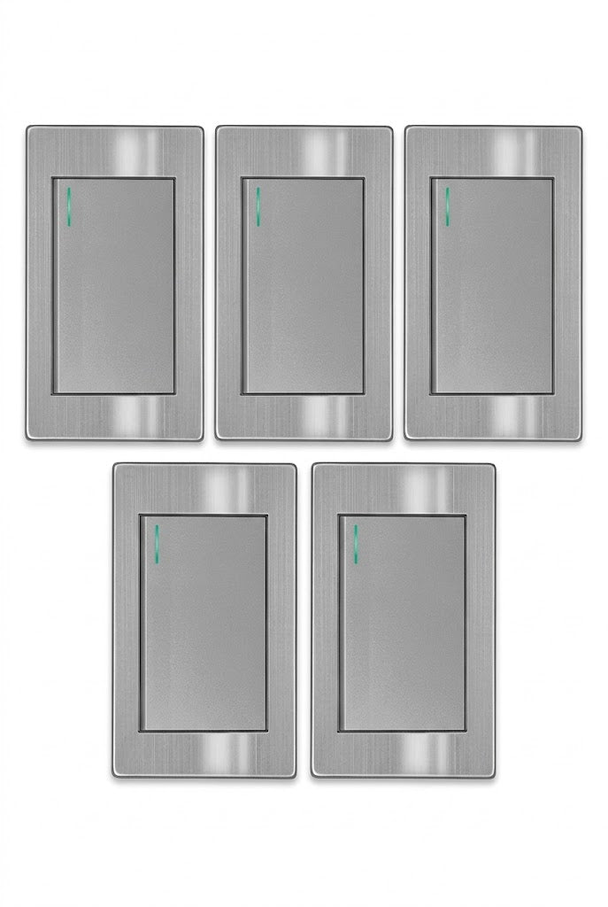 APL-101 5 PIEZAS DE PLACA APAGADOR DE 1 INTERRUPTOR Y 3 VÍAS