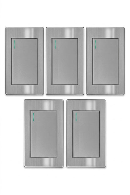 APL-101 5 PIEZAS DE PLACA APAGADOR DE 1 INTERRUPTOR Y 3 VÍAS
