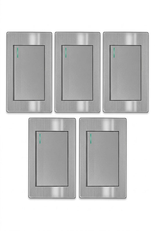 APL-101 5 PIEZAS DE PLACA APAGADOR DE 1 INTERRUPTOR Y 3 VÍAS