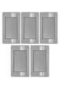 APL-101 5 PIEZAS DE PLACA APAGADOR DE 1 INTERRUPTOR Y 3 VÍAS