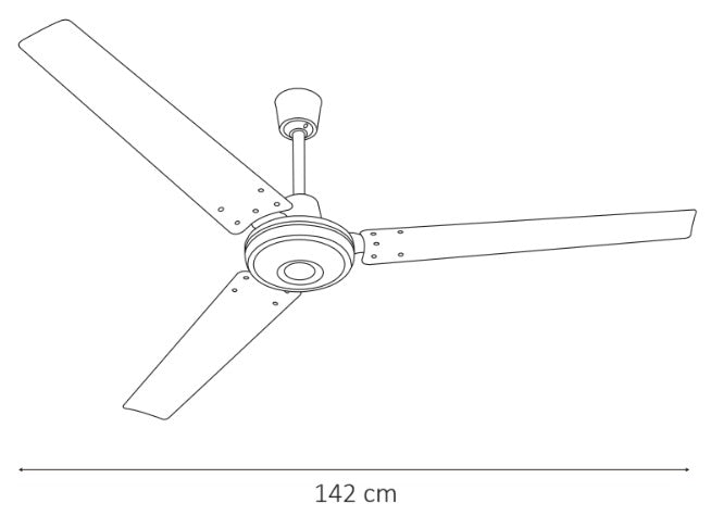AVE-101 VENTILADOR 3 ASPAS BLANCO 6 VELOCIDADES - LumyventJC