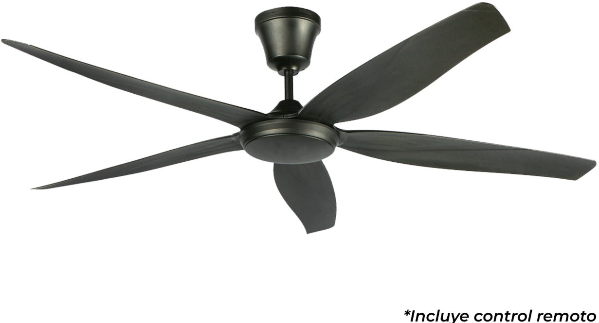 AVE-201 VENTILADOR 5 ASPAS ABS NEGRO 6 VELOCIDADES - LumyventJC