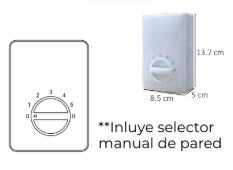 AVE-101 VENTILADOR 3 ASPAS BLANCO 6 VELOCIDADES - LumyventJC