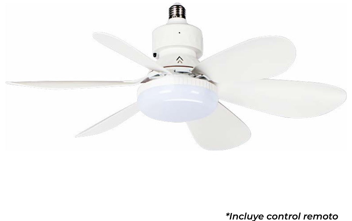 WLV-101 LÁMPARA CON VENTILADOR LED ENTRADA E26 CCT - LumyventJC