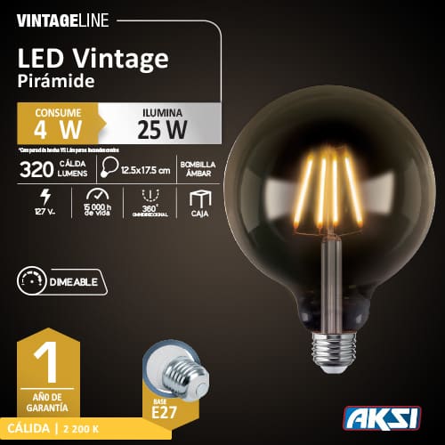 LED Vintage Piramide - LumyventJC