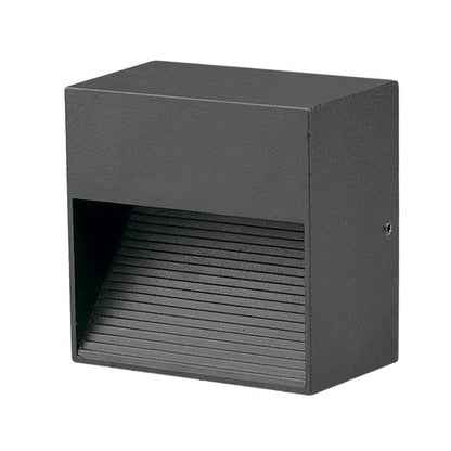 LUMINARIA LED CORTESÍA CUADRADA NEGRA EXTERIOR BLANCO FRÍO - LumyventJC