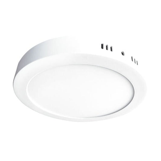 PANEL LED REDONDO SOBREPONER BLANCO CÁLIDO 18W - LumyventJC