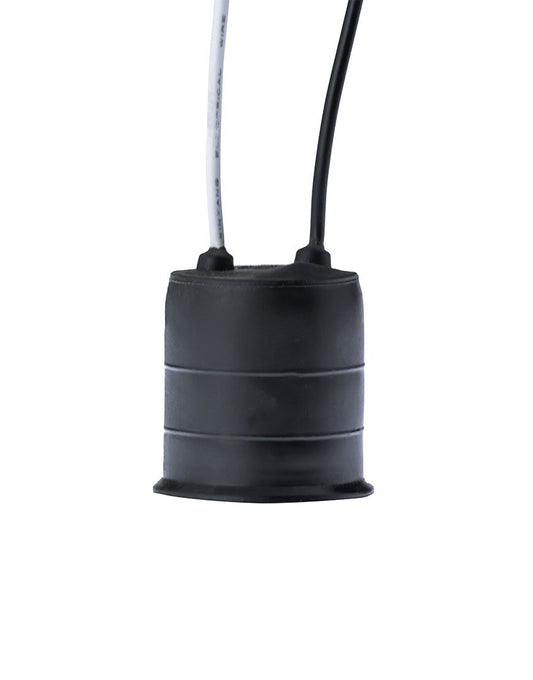 Portalámparas de porcelana con cubierta de hule E26 (PO327) - LumyventJC