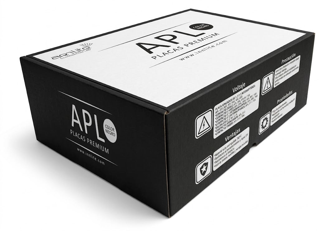 APL-313 CAJA DE 10 PIEZAS DE PLACA NEGRA DE CONTACTO TIMBRE