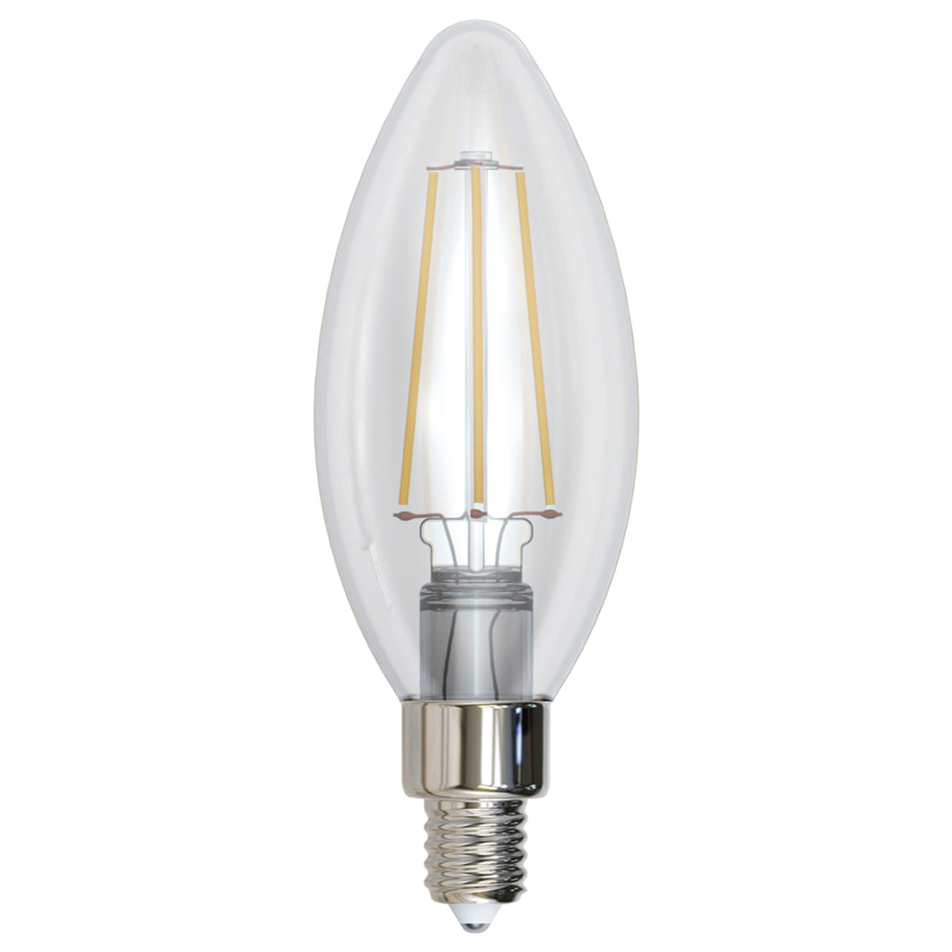 LAMPARA LED FILAMENTO VELA E12 4W BLANCO CALIDO 2700K - LumyventJC