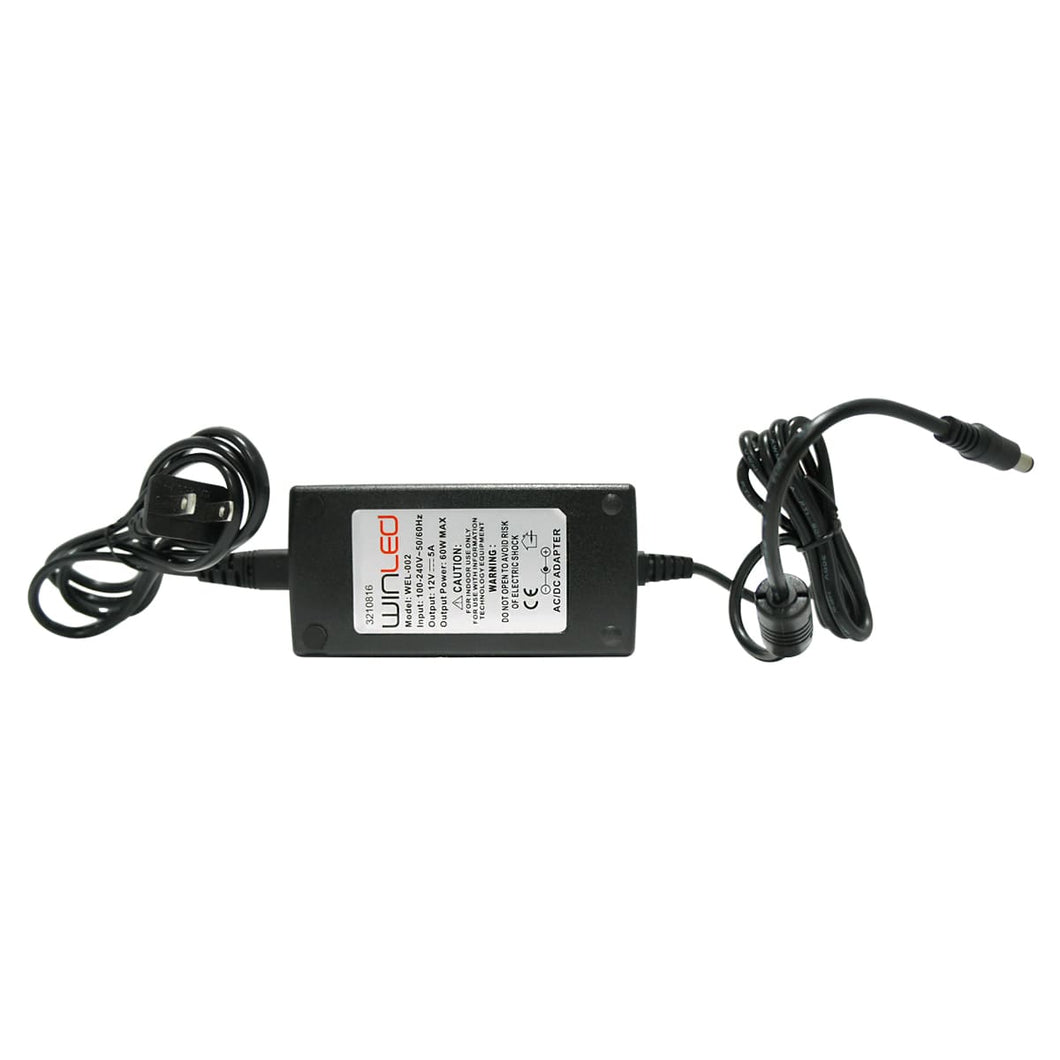 ELIMINADOR DE VOLTAJE CD12V A 5AMP 60W INTERIOR - LumyventJC