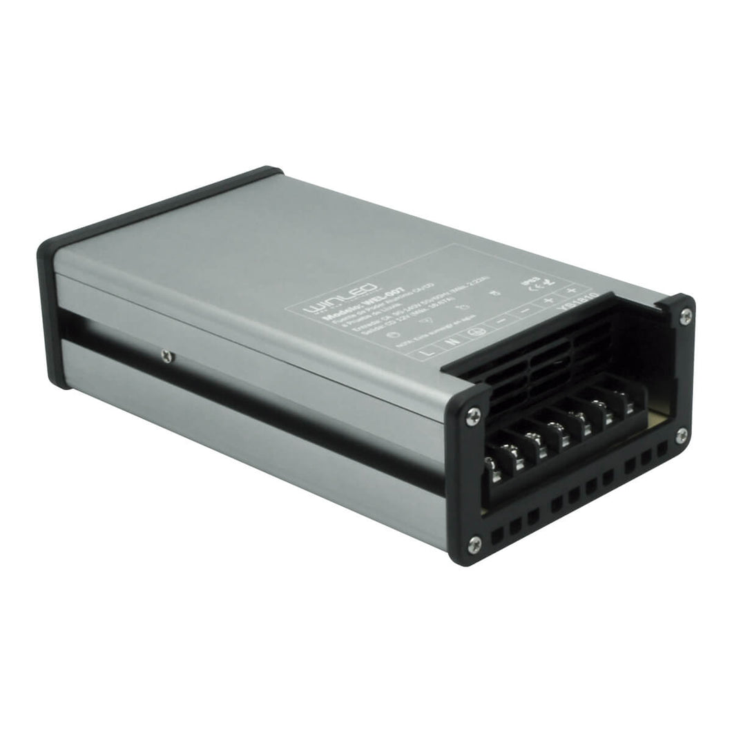 FUENTE DE PODER SLIM ALUM CA100-260V A CD12V 200W CONTRA LLUVIA IP63 - LumyventJC