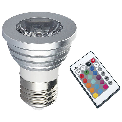 LAMPARA LED SPOT E26 3W RGB - LumyventJC