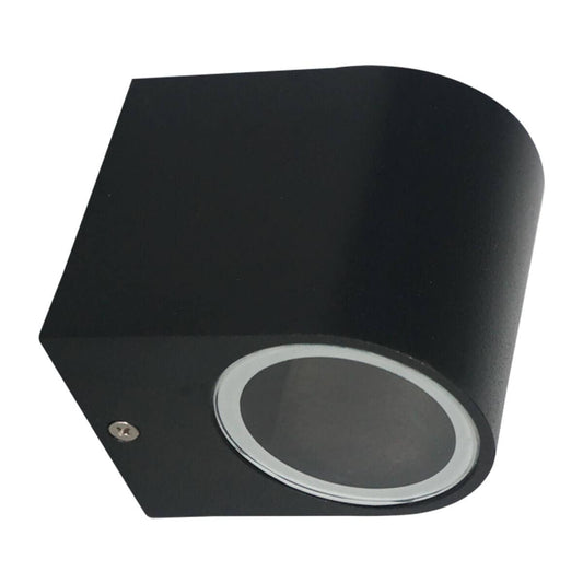 LUMINARIA PARED CILINDRO SENCILLA NEGRA EXTERIOR PARA LAMPARA GU10 ARTLITE SKU: ADE - 003 - LumyventJC